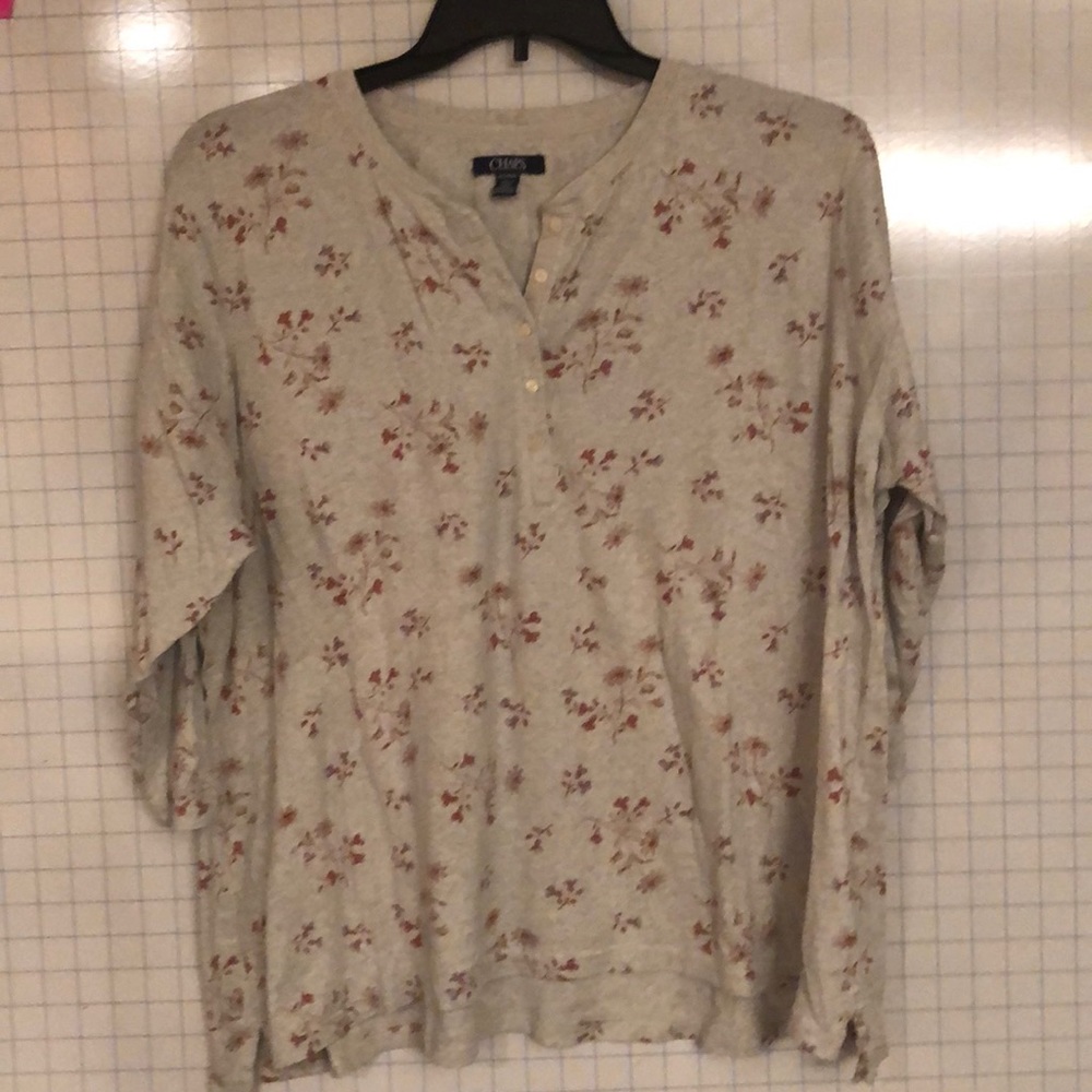 Chaps 3/4 Sleeve henley
